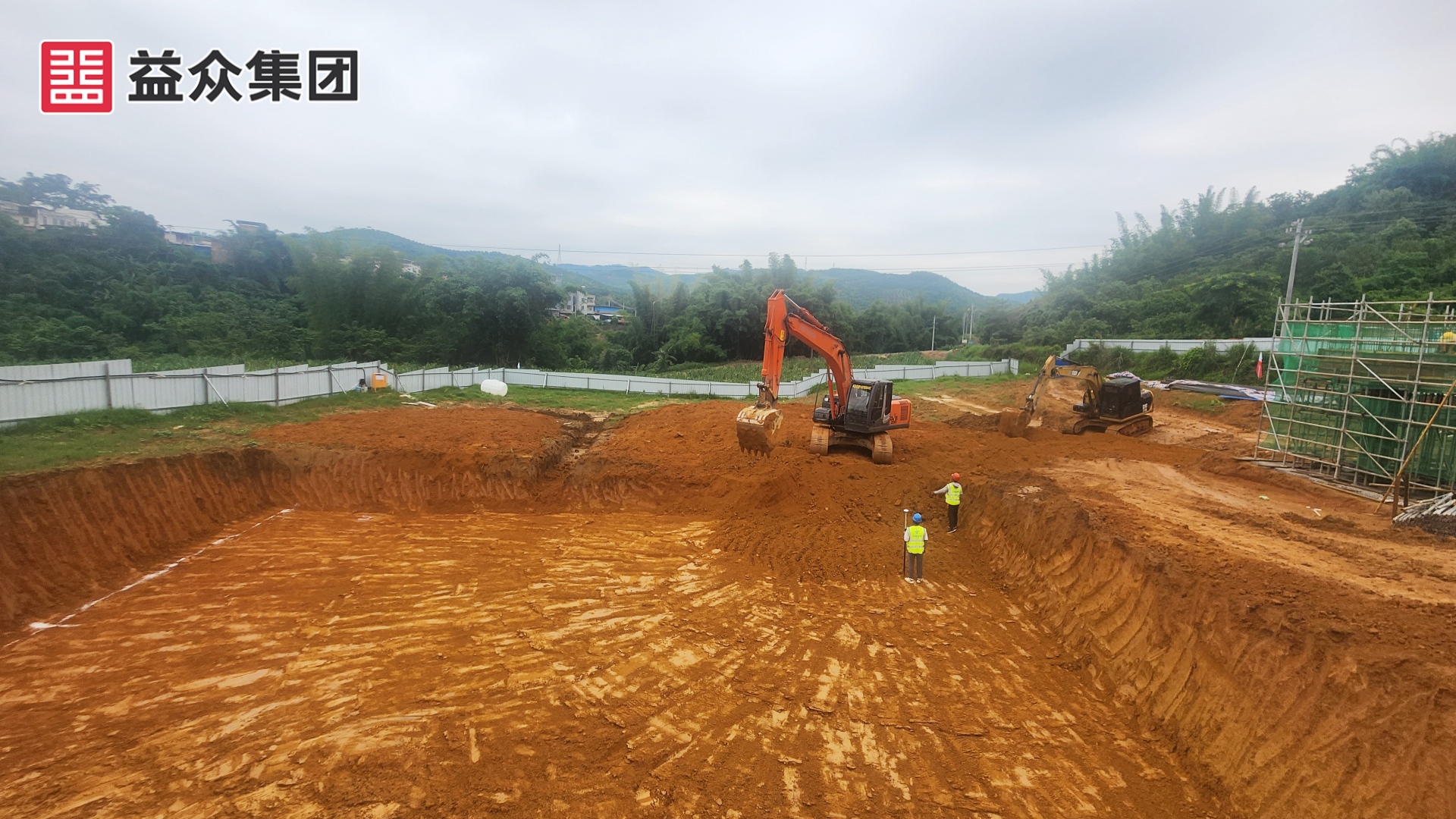 清水池基礎開挖施工